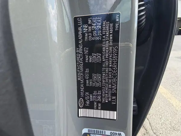 5NMJBCDE6RH389195 2024 HYUNDAI TUCSON - Image 2