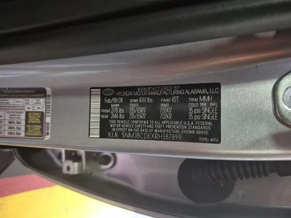 5NMJBCDEXRH387899 2024 HYUNDAI TUCSON - Image 8