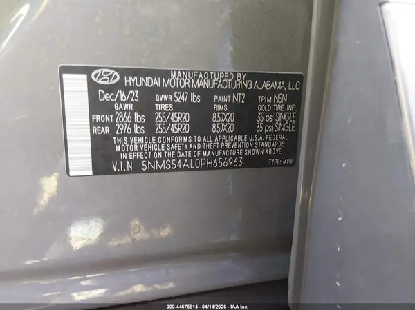 5NMS54AL0PH656963 2023 HYUNDAI SANTA FE - Image 8