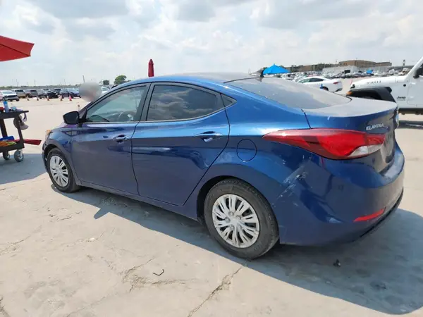 5NPDH4AE4GH791139 2016 HYUNDAI ELANTRA - Image 2