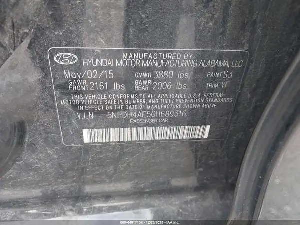 5NPDH4AE5GH689316 2016 HYUNDAI ELANTRA - Image 8