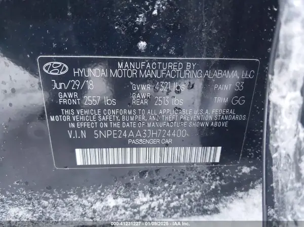 5NPE24AA3JH724400 2018 HYUNDAI SONATA - Image 8
