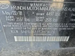 5NPE34AF5JH716176 2018 HYUNDAI SONATA