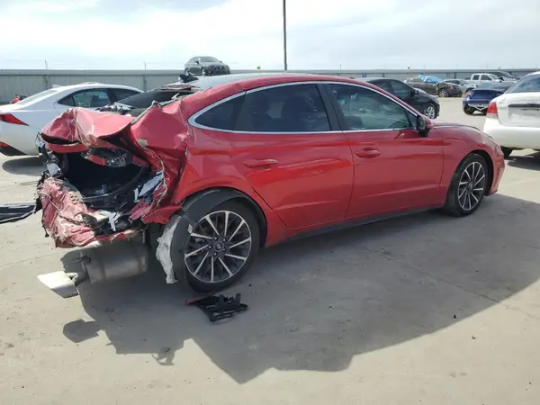 2020 HYUNDAI SONATA COPART lot 48712095 auction photo 3