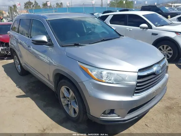 5TDDCRFH1GS020601 2016 TOYOTA HIGHLANDER - Image 1