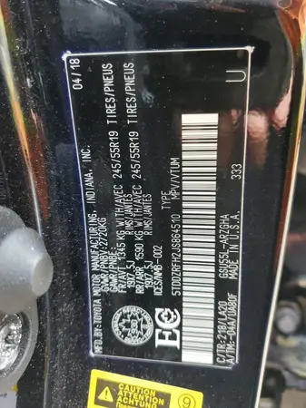 5TDDZRFH2JS864510 2018 TOYOTA HIGHLANDER - Image 8