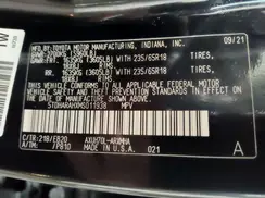 5TDHARAHXMS011938 2021 TOYOTA HIGHLANDER