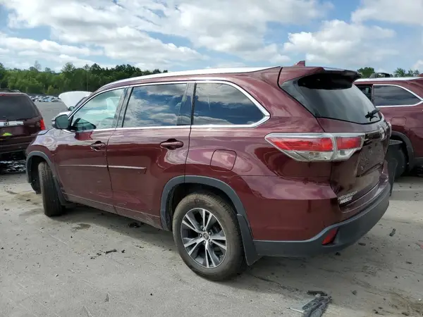 5TDJKRFH4GS315472 2016 TOYOTA HIGHLANDER - Image 2