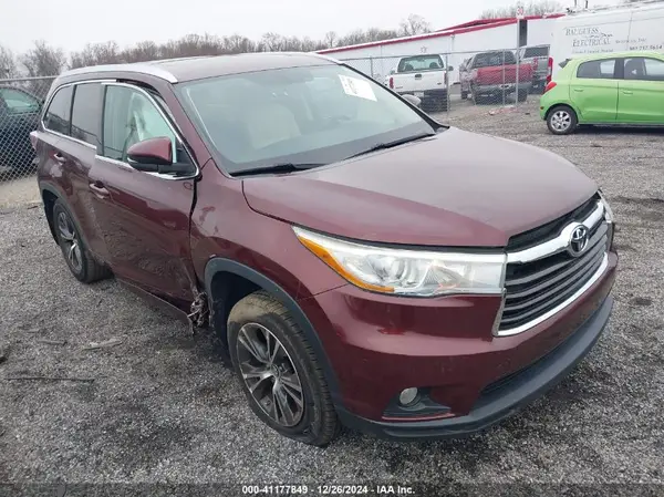 5TDJKRFH5GS345385 2016 TOYOTA HIGHLANDER - Image 1