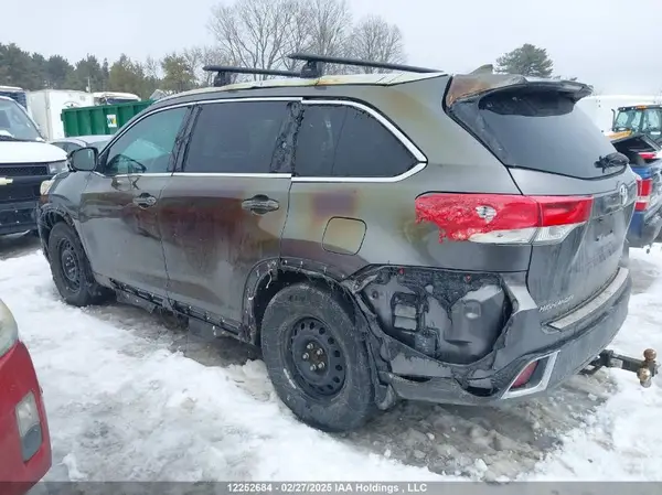 5TDJZRFH3JS538881 VIN - 2018 TOYOTA HIGHLANDER SE/XLE GREY 3.5L V