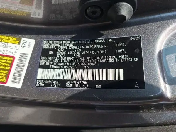 5TDKSKFC8MS022217 2021 TOYOTA SIENNA - Image 2