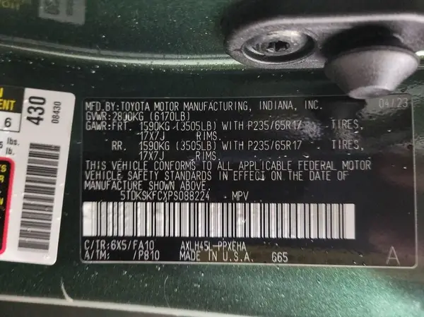 5TDKSKFCXPS088224 2023 TOYOTA SIENNA - Image 2
