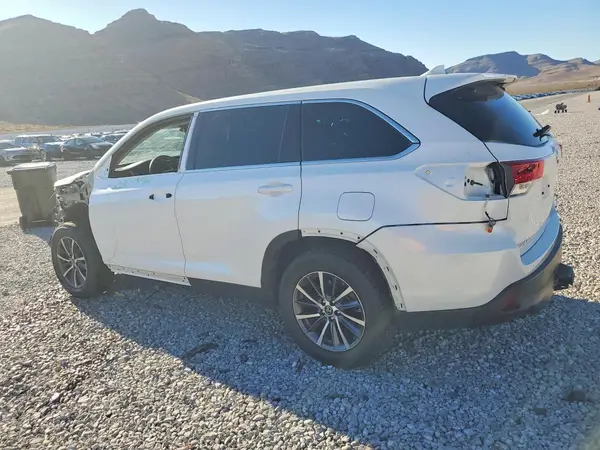 5TDKZRFHXKS341745 VIN - 2019 TOYOTA HIGHLANDER XLE WHITE 3.5L 6