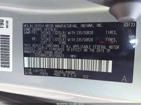 5TDXRKECXPS156623 2023 TOYOTA SIENNA - Image 8