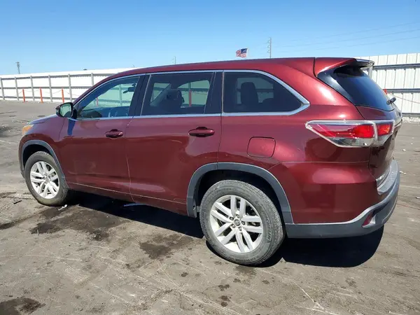 5TDZARFH0GS018706 2016 TOYOTA HIGHLANDER - Image 2