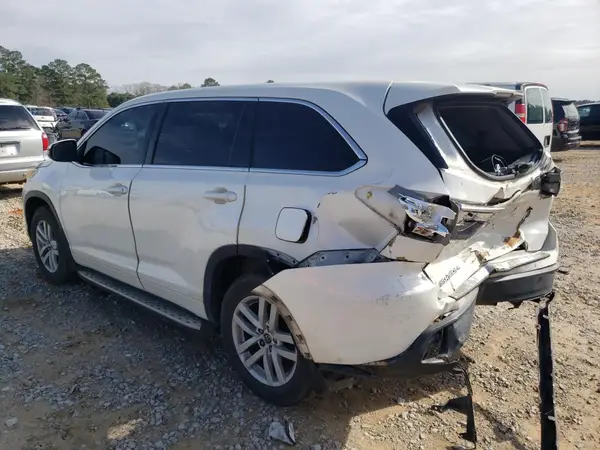 5TDZARFH2GS017816 2016 TOYOTA HIGHLANDER - Image 2
