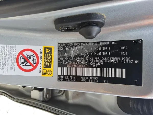 5TDZARFH4JS032972 2018 TOYOTA HIGHLANDER - Image 5