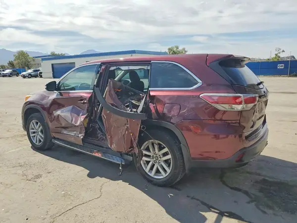 5TDZKRFH1GS144778 2016 TOYOTA HIGHLANDER - Image 2