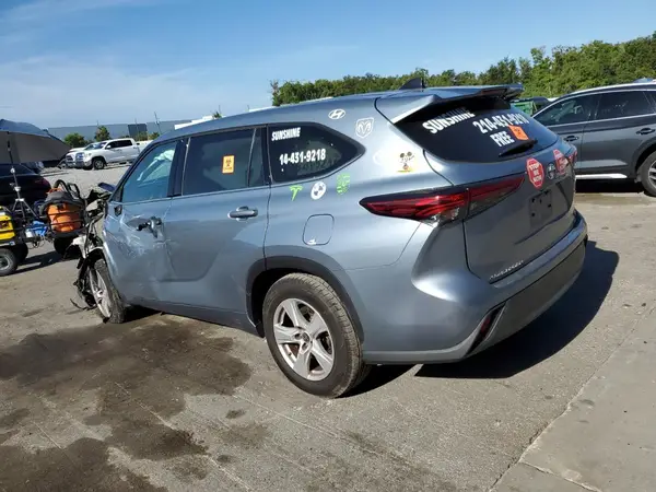 5TDZZRAH0NS095654 2022 TOYOTA HIGHLANDER - Image 2