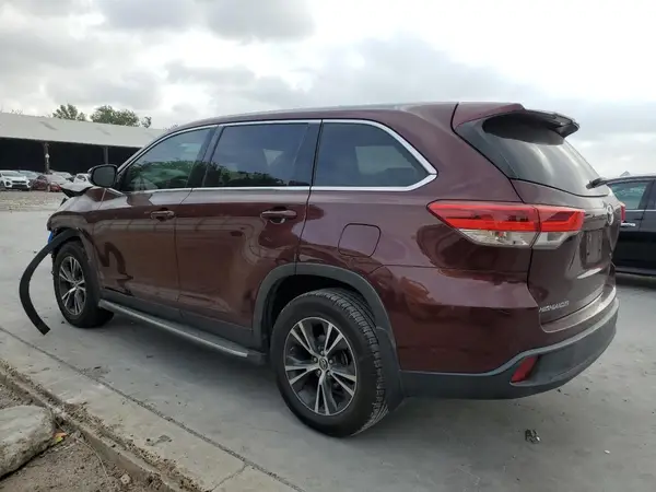 5TDZZRFHXKS357362 2019 TOYOTA HIGHLANDER - Image 2