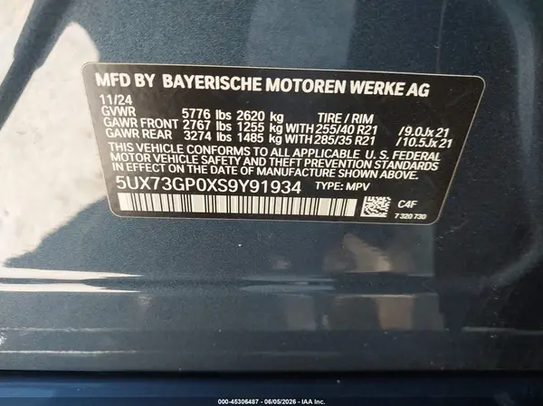 5UX73GP0XS9Y91934 2025 BMW X3 - Image 8