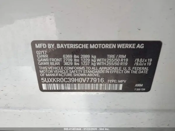 5UXKR0C39H0V77916 2017 BMW X5 - Image 8