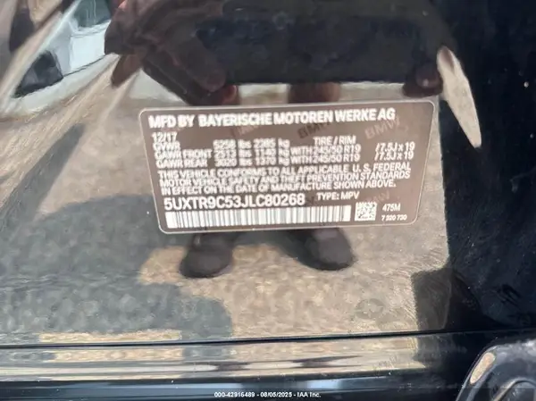 5UXTR9C53JLC80268 2018 BMW X3 - Image 8