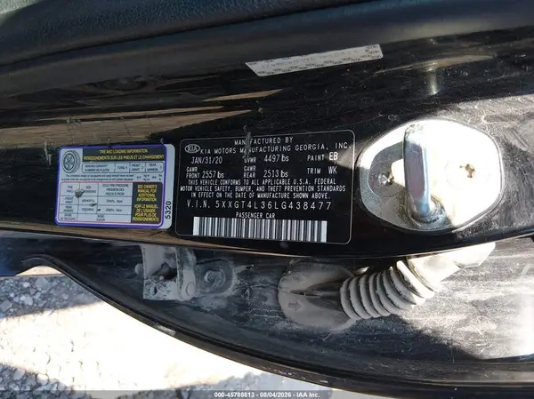 5XXGT4L36LG438477 2020 KIA OPTIMA - Image 8