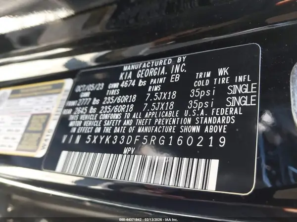 5XYK33DF5RG160219 2024 KIA SPORTAGE - Image 8