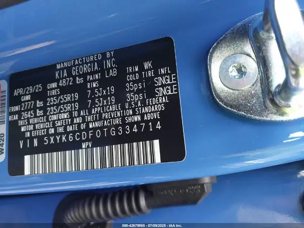 5XYK6CDF0TG334714 2026 KIA SPORTAGE - Image 8