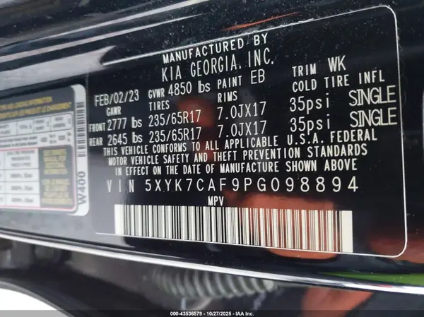 5XYK7CAF9PG098894 2023 KIA SPORTAGE - Image 8