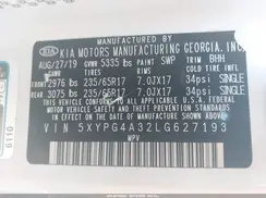 5XYPG4A32LG627193 2020 KIA SORENTO