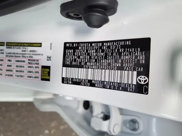 5YFB4MDE5PP022750 2023 TOYOTA COROLLA - Image 8