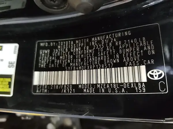 5YFB4MDEXRP128517 2024 TOYOTA COROLLA - Image 2