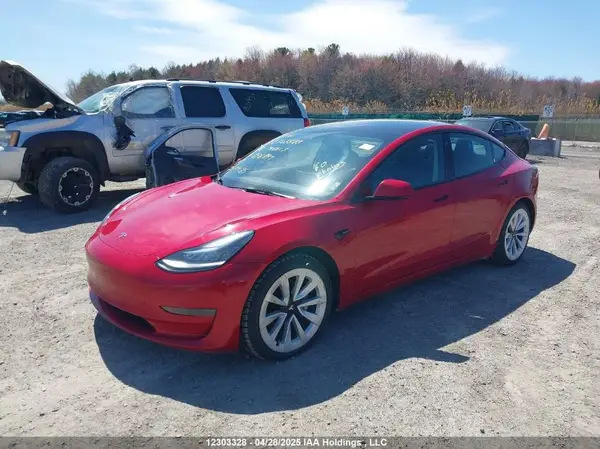 5YJ3E1EA1NF258297 2022 TESLA MODEL 3 - Image 2