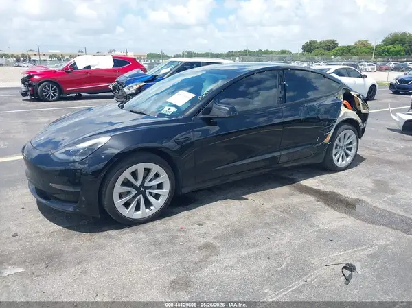 5YJ3E1EA2NF326283 2022 TESLA MODEL 3 - Image 2