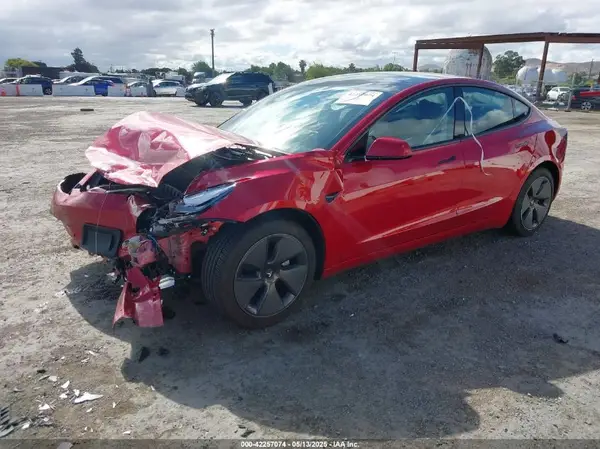 5YJ3E1EA2NF354326 2022 TESLA MODEL 3 - Image 2