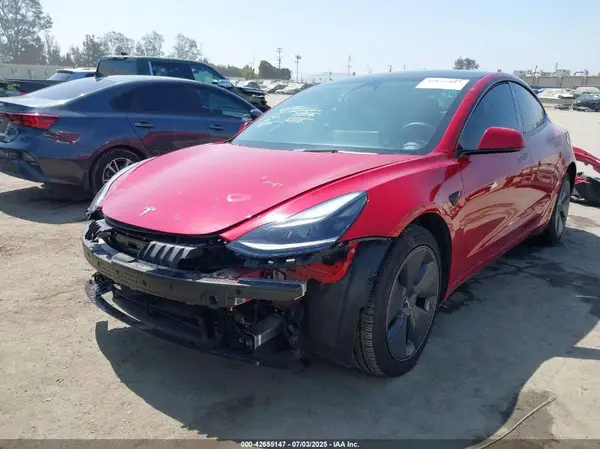 5YJ3E1EA3NF376593 2022 TESLA MODEL 3 - Image 2