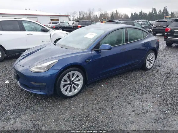 5YJ3E1EA4MF057752 2021 TESLA MODEL 3 - Image 2