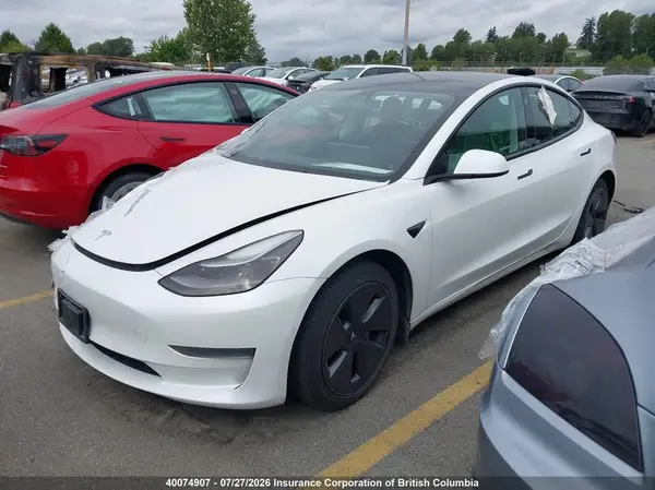 5YJ3E1EA5NF205845 2022 TESLA MODEL 3 - Image 2