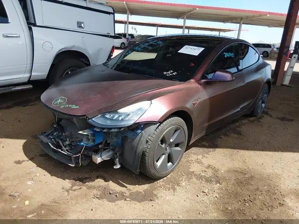 5YJ3E1EA5NF296910 2022 TESLA MODEL 3 - Image 2