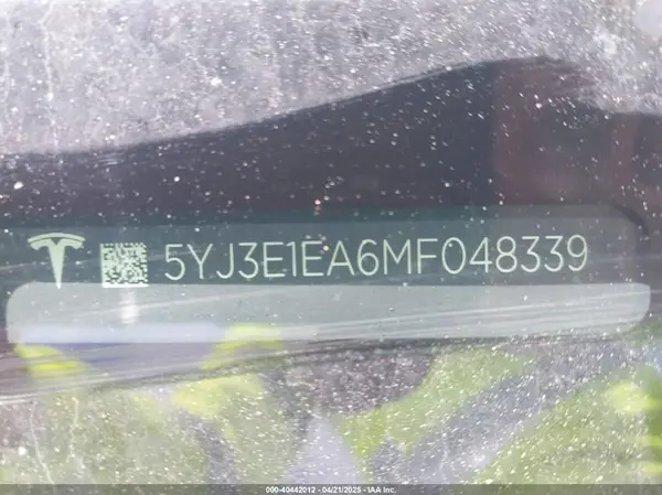 5YJ3E1EA6MF048339 2021 TESLA MODEL 3 - Image 8