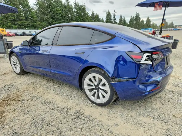 5YJ3E1EA6NF303797 2022 TESLA MODEL 3 - Image 2