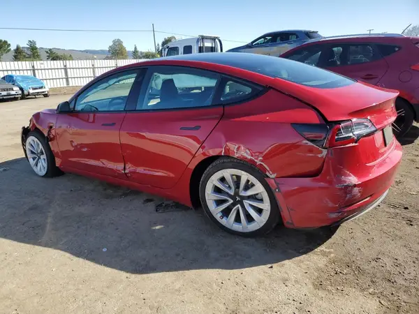 5YJ3E1EA7NF143848 2022 TESLA MODEL 3 - Image 2