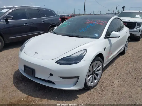 5YJ3E1EA7NF338526 2022 TESLA MODEL 3 - Image 2