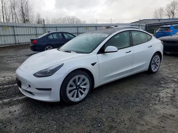 5YJ3E1EA7NF371980 2022 TESLA MODEL 3 - Image 1