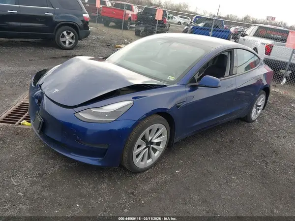 5YJ3E1EA8NF289918 2022 TESLA MODEL 3 - Image 2
