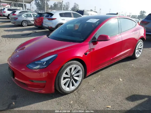 5YJ3E1EA9NF232921 2022 TESLA MODEL 3 - Image 2