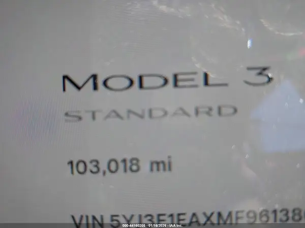 5YJ3E1EAXMF961380 2021 TESLA MODEL 3 - Image 6
