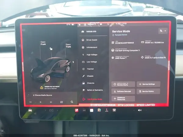 5YJ3E1EAXNF186628 2022 TESLA MODEL 3 - Image 3